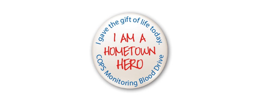 COPS Monitoring Calls on Hometown Heroes for Community Blood Drive